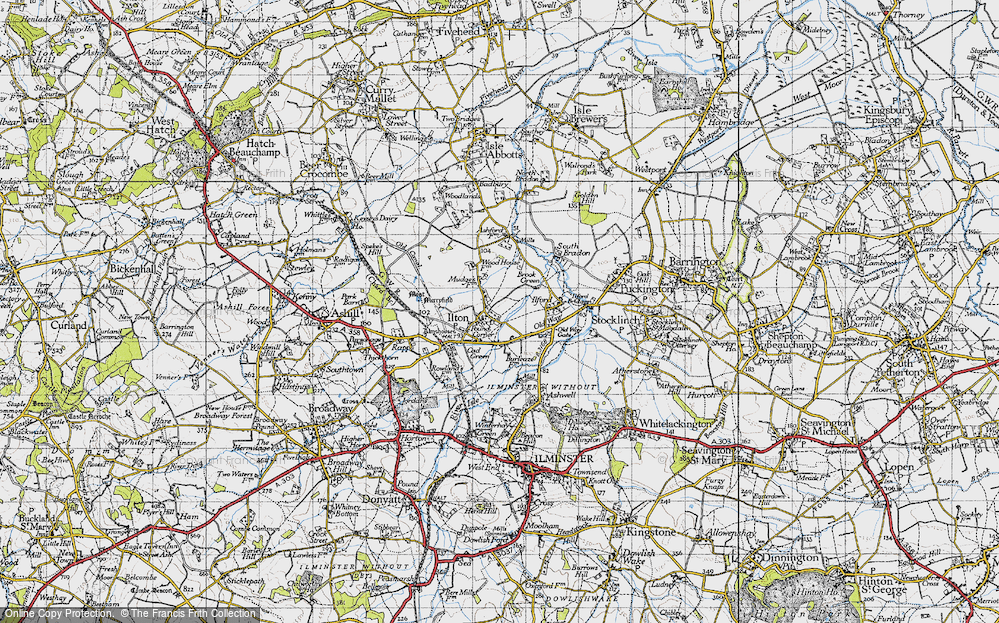 Old Map of Ilton, 1945 in 1945