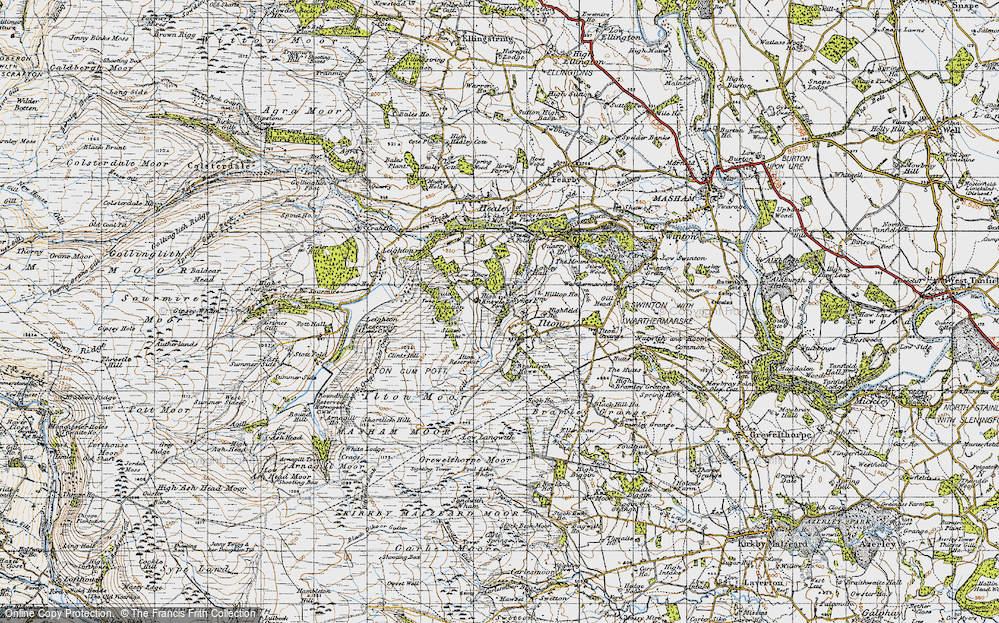 Old Map of Ilton, 1947 in 1947
