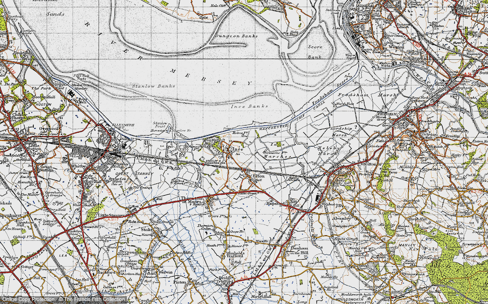 Old Map of Ince, 1947 in 1947