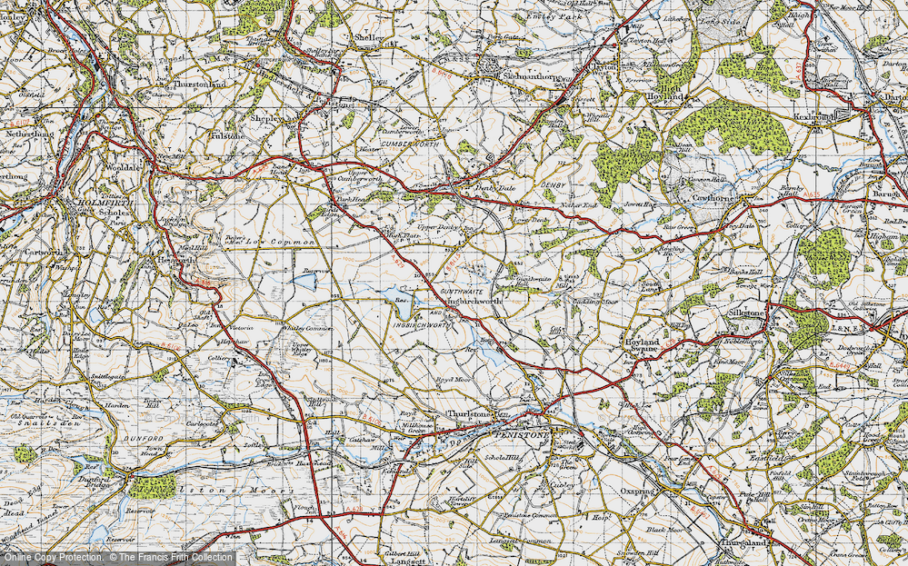 Old Map of Ingbirchworth, 1947 in 1947