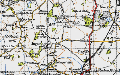 Old map of Ingerthorpe in 1947