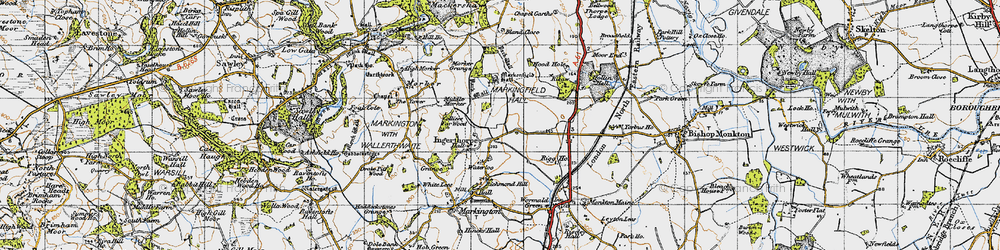 Old map of Ingerthorpe in 1947