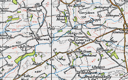 Old map of Ingleigh Green in 1946