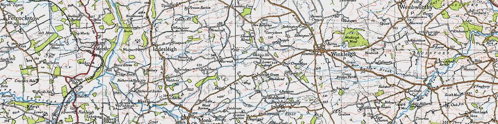 Old map of Ingleigh Green in 1946