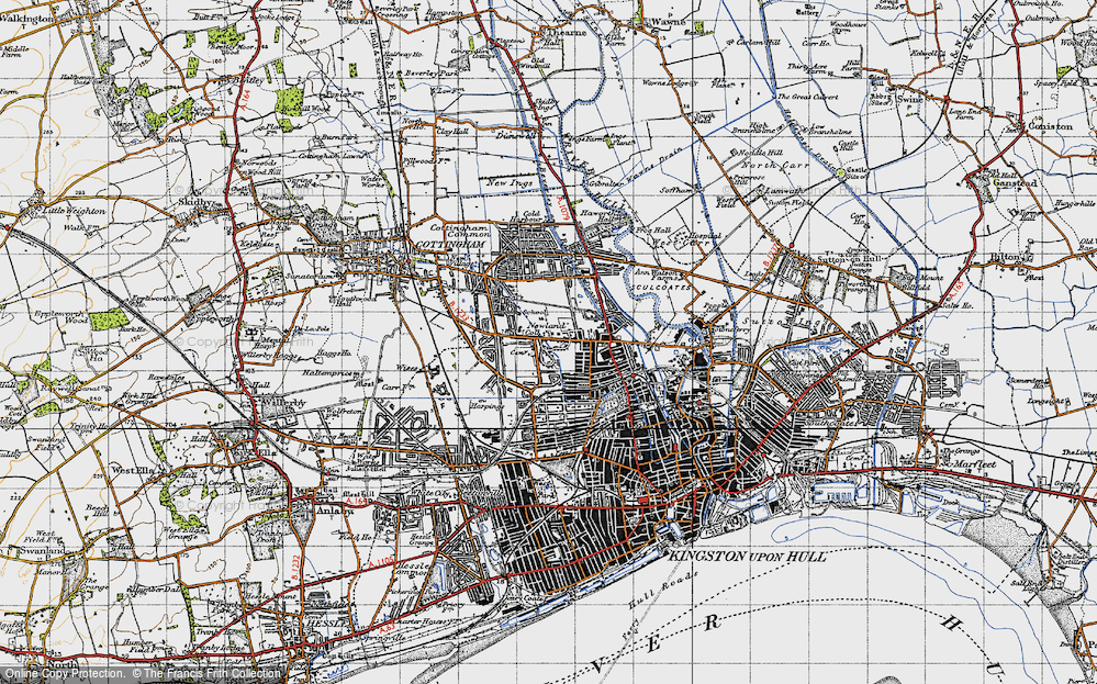 Old Map of Inglemire, 1947 in 1947