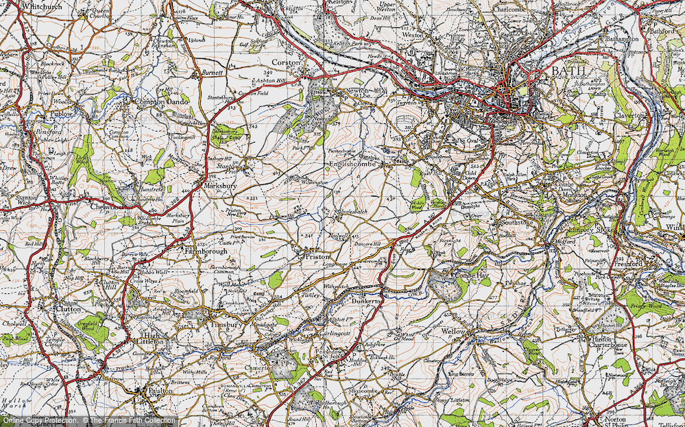 Old Map of Inglesbatch, 1946 in 1946