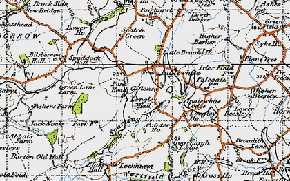 Old map of Inglewhite in 1947