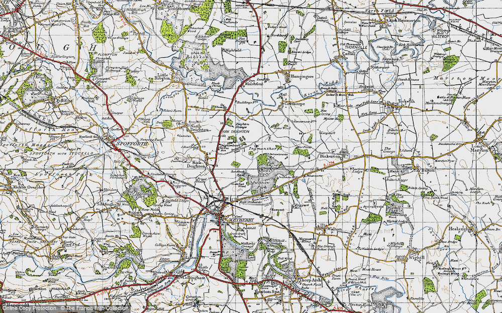 Old Map of Ingmanthorpe, 1947 in 1947