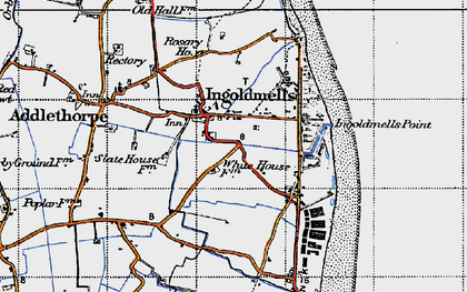 Old map of Ingoldmells in 1946