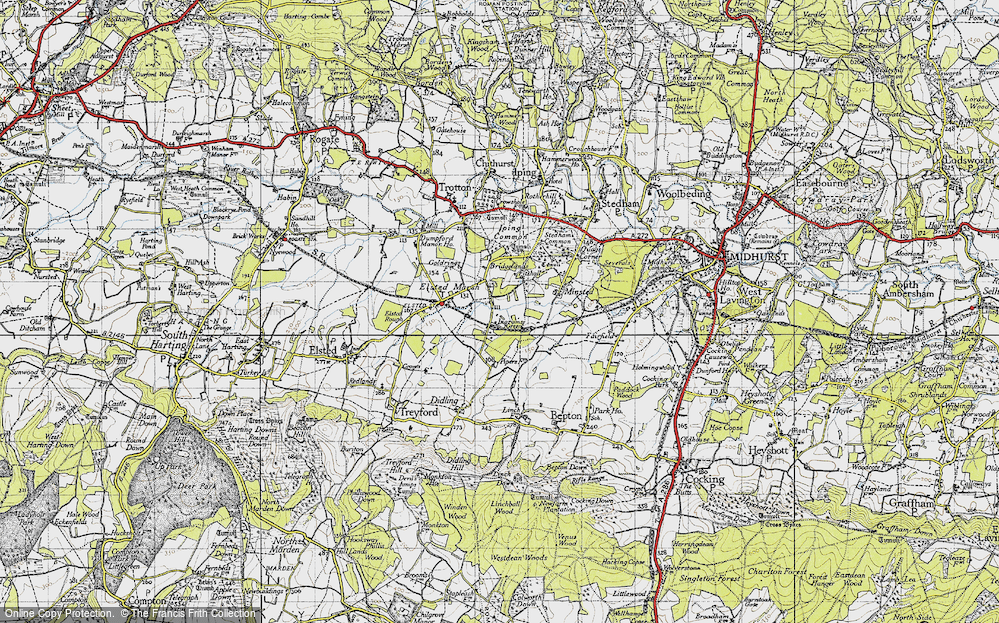Old Map of Ingrams Green, 1945 in 1945