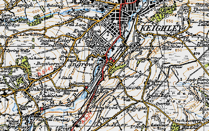 Old map of Ingrow in 1947