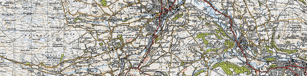 Old map of Ingrow in 1947