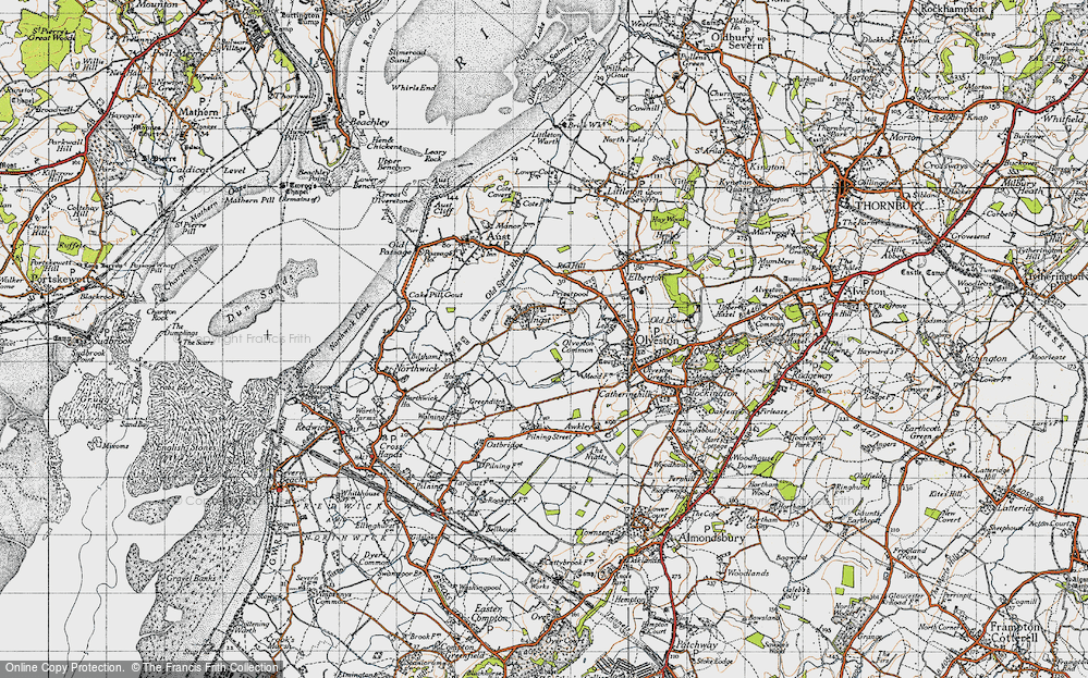 Old Map of Ingst, 1946 in 1946