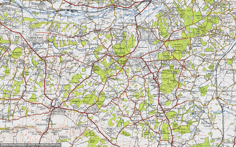 Old Map of Inhurst, 1945 in 1945