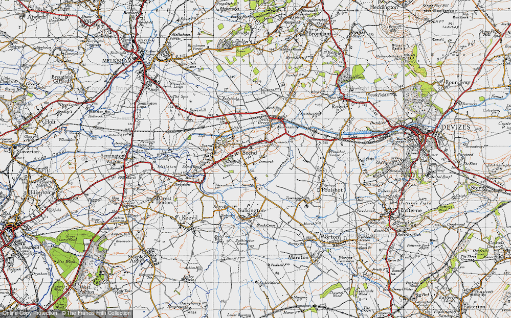 Old Map of Inmarsh, 1940 in 1940