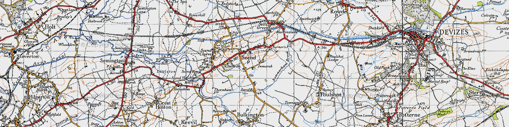 Old map of Inmarsh in 1940