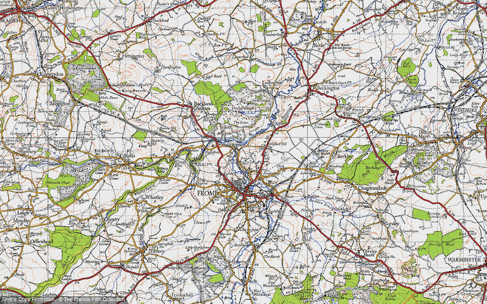 Old Map of Innox Hill, 1946 in 1946