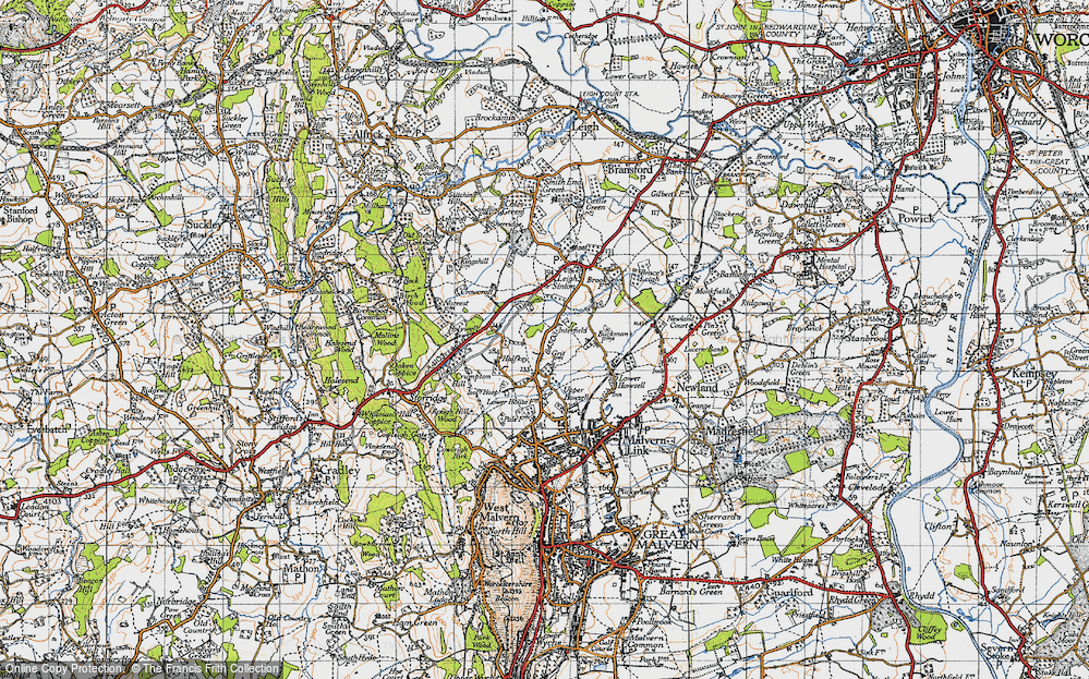 Old Map of Interfield, 1947 in 1947