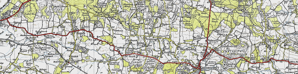 Old map of Iping in 1945