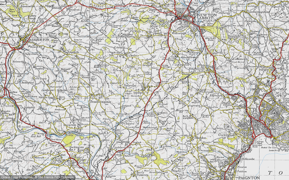 Old Map of Ipplepen, 1946 in 1946