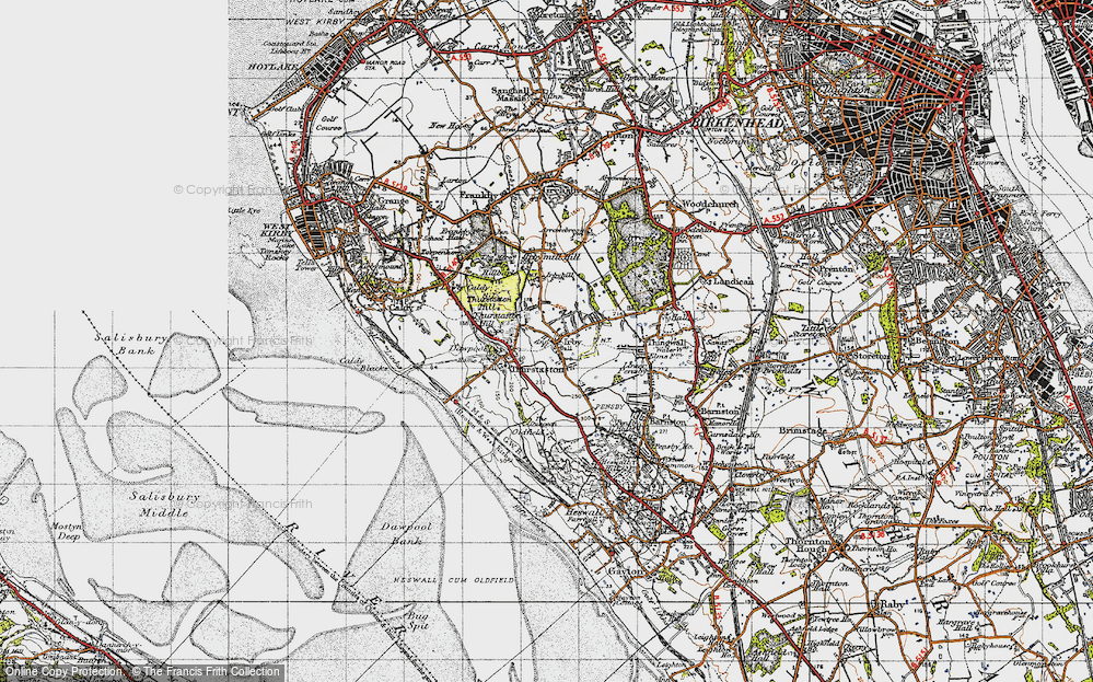 Old Map of Irby, 1947 in 1947