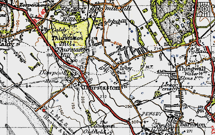Old map of Irby in 1947
