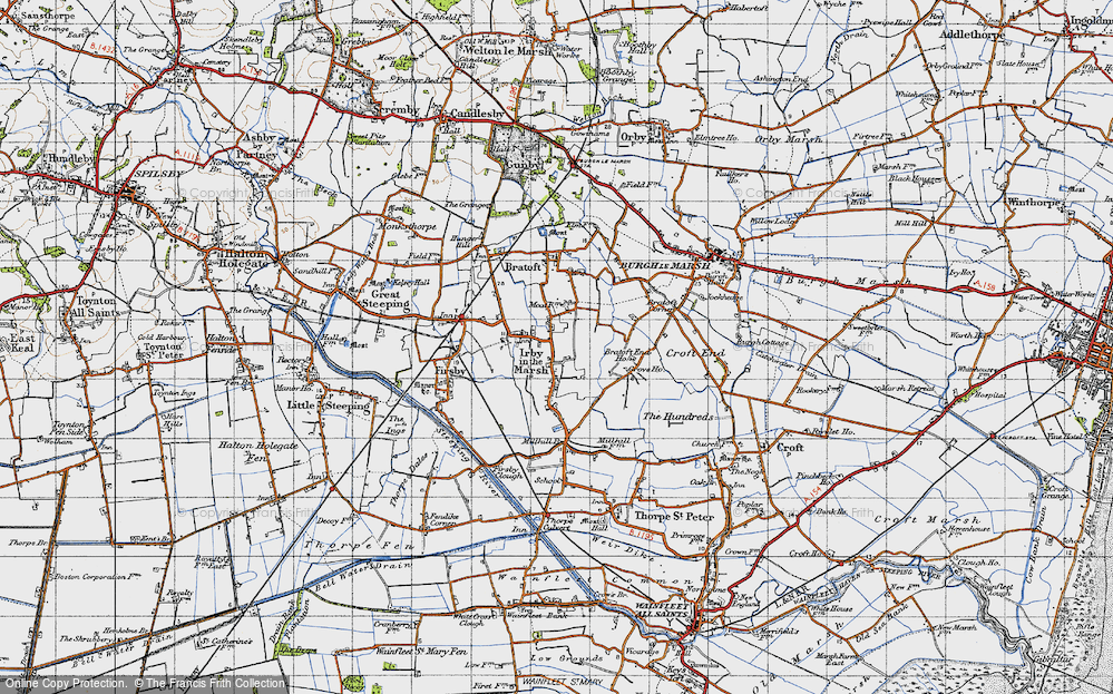 Old Map of Irby in the Marsh, 1946 in 1946