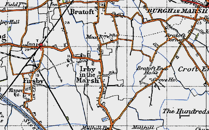 Old map of Irby in the Marsh in 1946