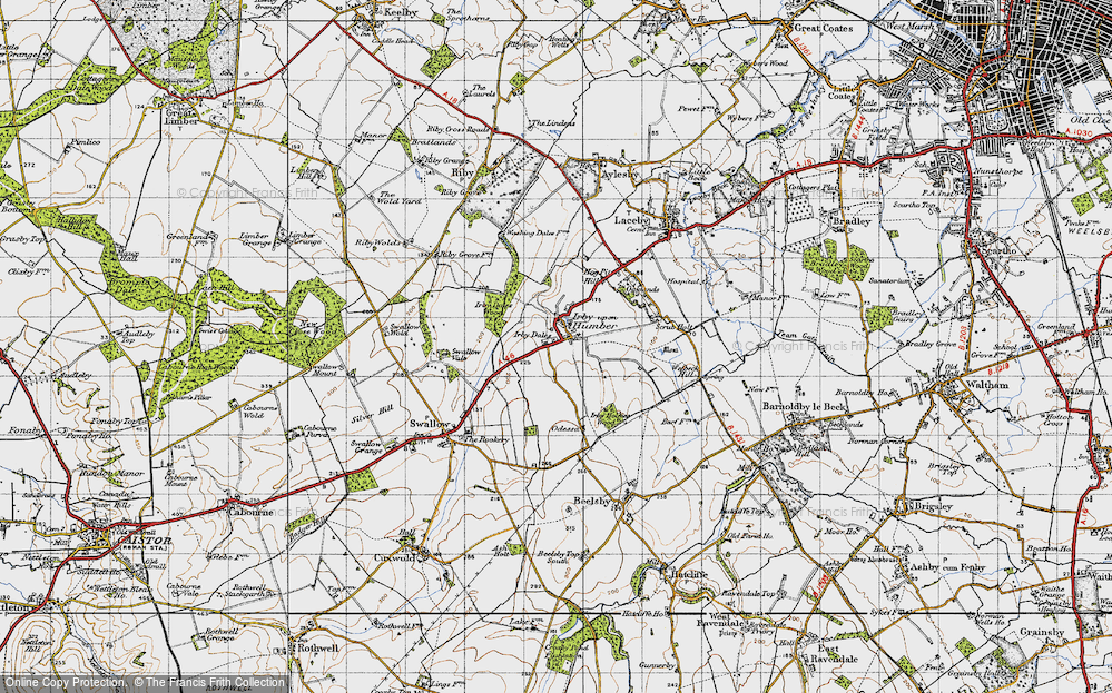 Old Map of Irby upon Humber, 1946 in 1946