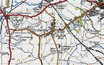 Old map of Irchester in 1946