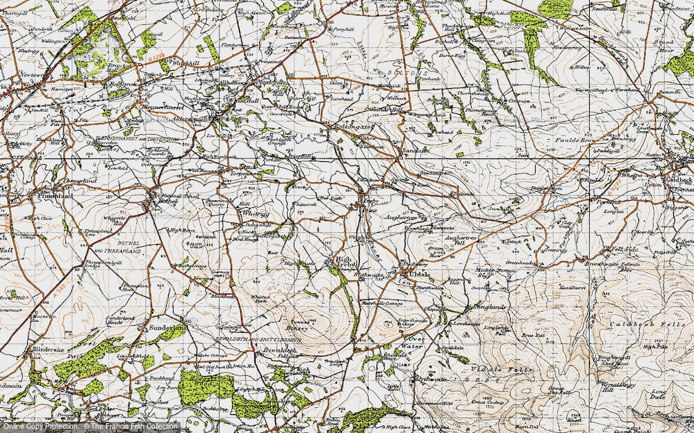Old Map of Ireby, 1947 in 1947