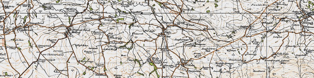 Old map of Ireby in 1947