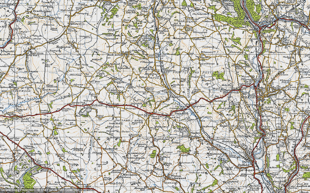 Old Map of Ireton Wood, 1946 in 1946