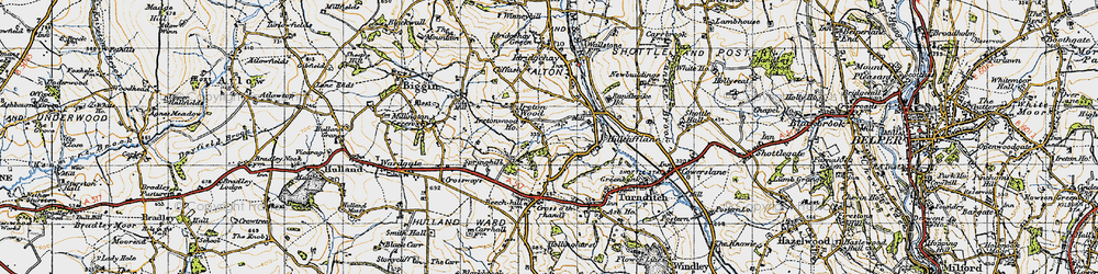 Old map of Ireton Wood in 1946
