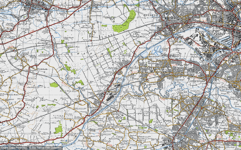 Old Map of Historic Map covering Larkhill in 1947