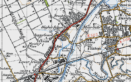 Old map of Irlam in 1947