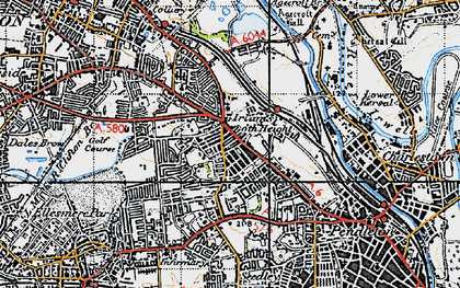 Old map of Irlams o' th' Height in 1947