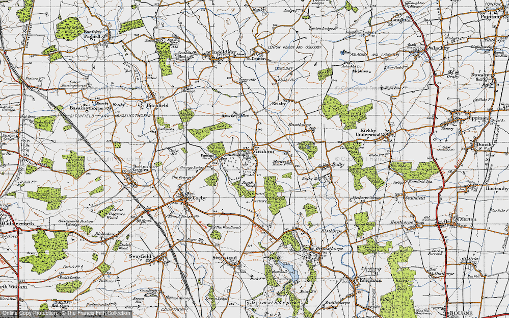 Old Map of Irnham, 1946 in 1946