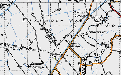 Old map of Iron Bridge in 1946