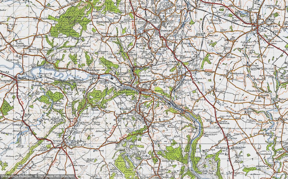 Old Map of Ironbridge, 1947 in 1947