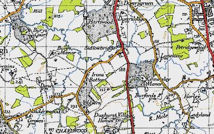 Old map of Irons Bottom in 1940