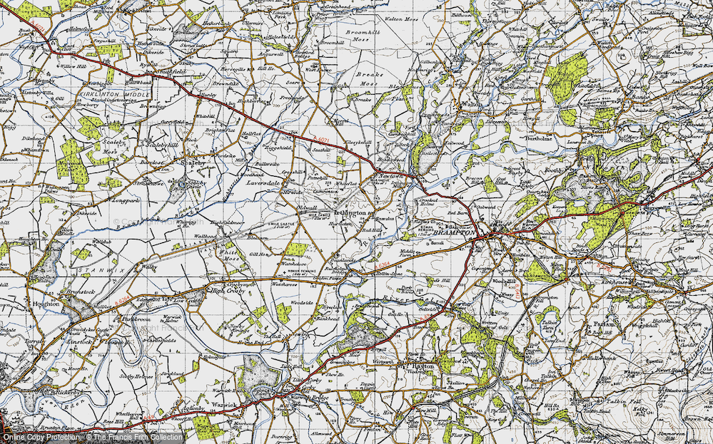 Old Map of Irthington, 1947 in 1947
