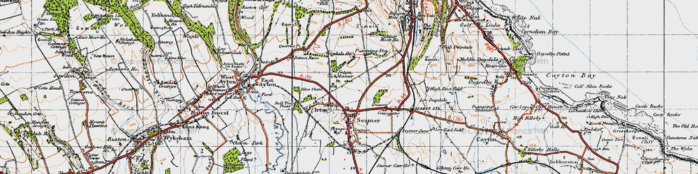 Old map of Bull Piece Plantn in 1947