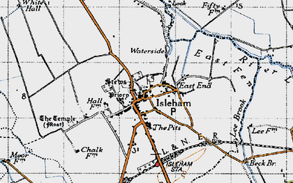 Old map of Isleham in 1946
