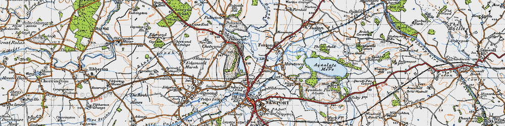 Old map of Islington in 1946