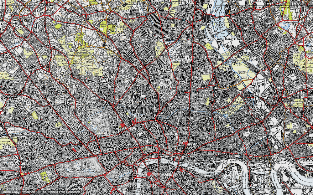 Old Map of Islington, 1946 in 1946
