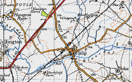 Old map of Islip in 1946