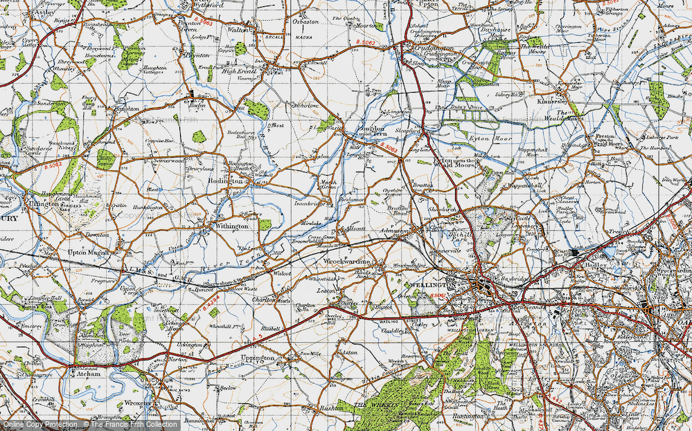 Old Map of Isombridge, 1947 in 1947
