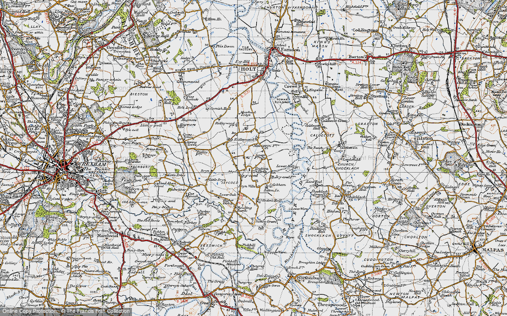 Old Map of Isycoed, 1947 in 1947