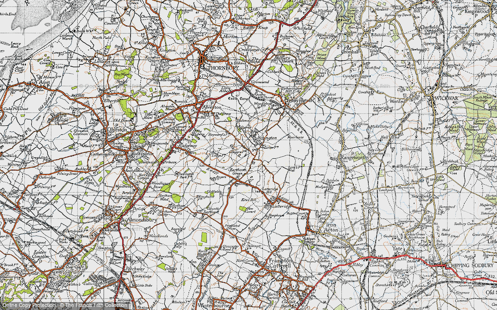 Old Map of Itchington, 1946 in 1946
